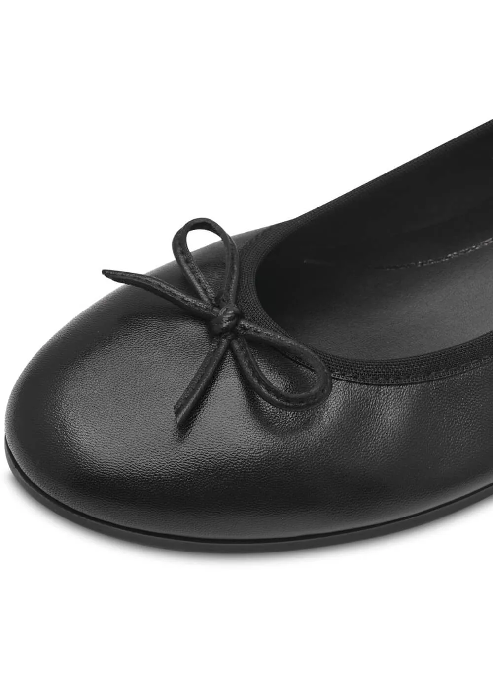 Tamaris Audrey Leren Ballerinas Black