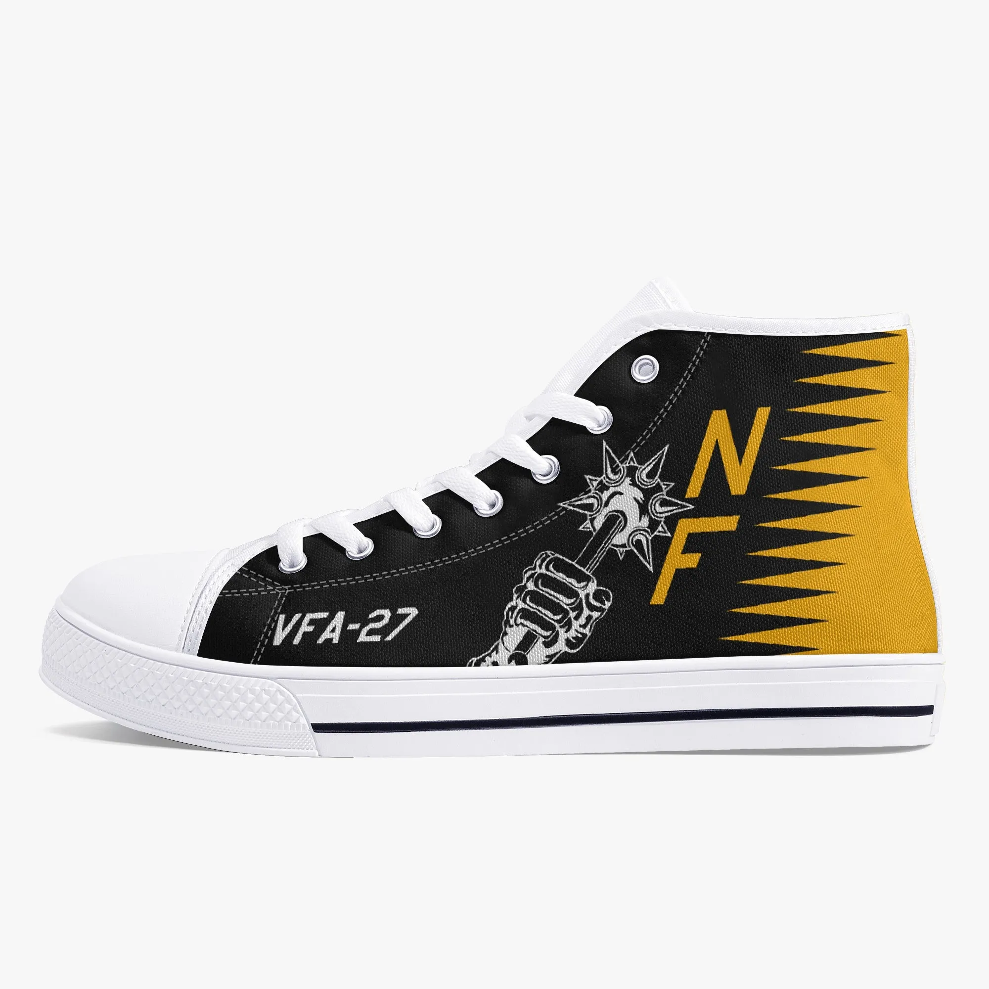 VFA-27 "Royal Maces" High Top Canvas Shoes